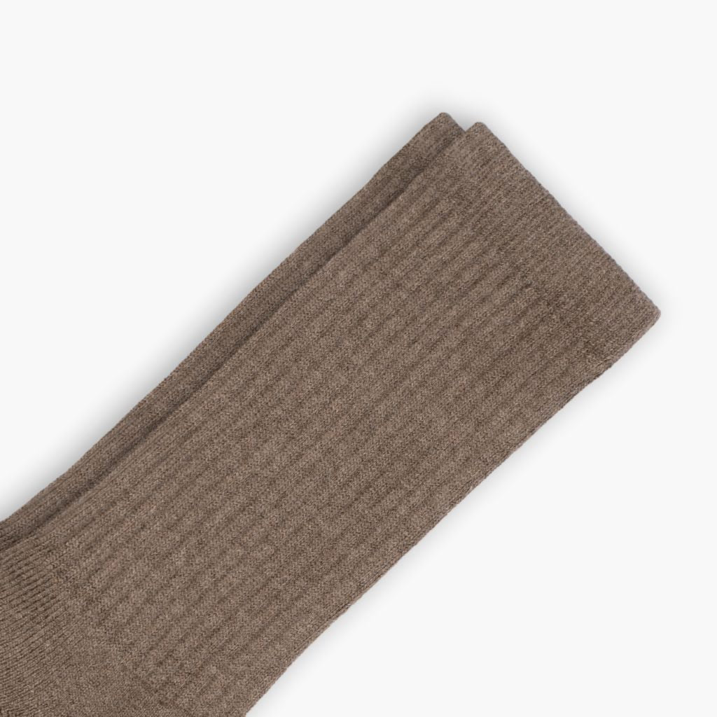 Men's Cotton Crew Sock | Brown - Image 2