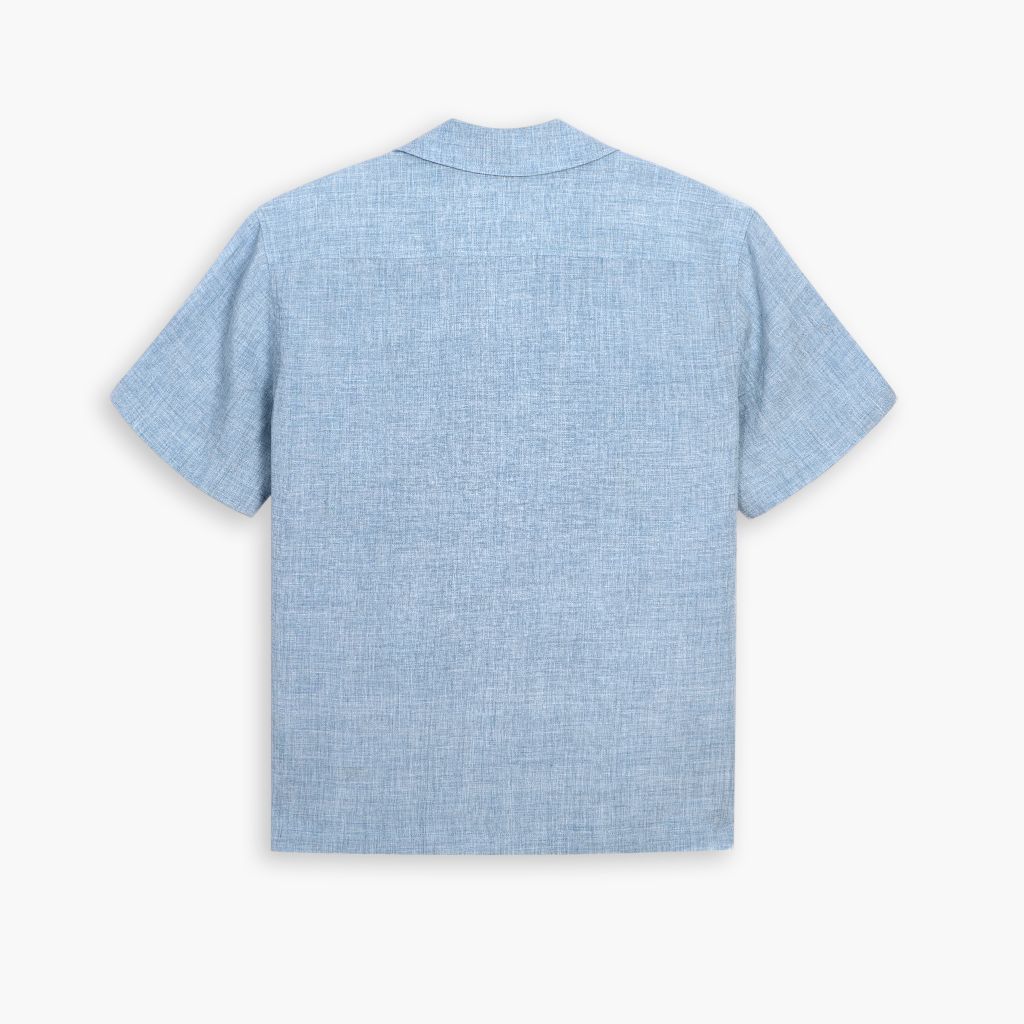 Linen Camp Shirt | Light Blue - Image 2