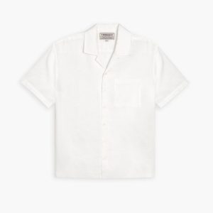 Linen Camp Shirt | White