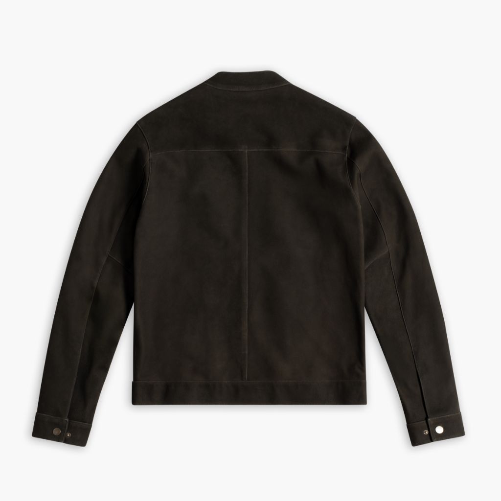 Racer Jacket | Dark Olive Suede - Image 6