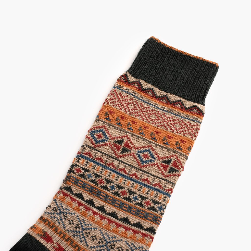Men's Geo Sock | Ginger Spice - Image 2