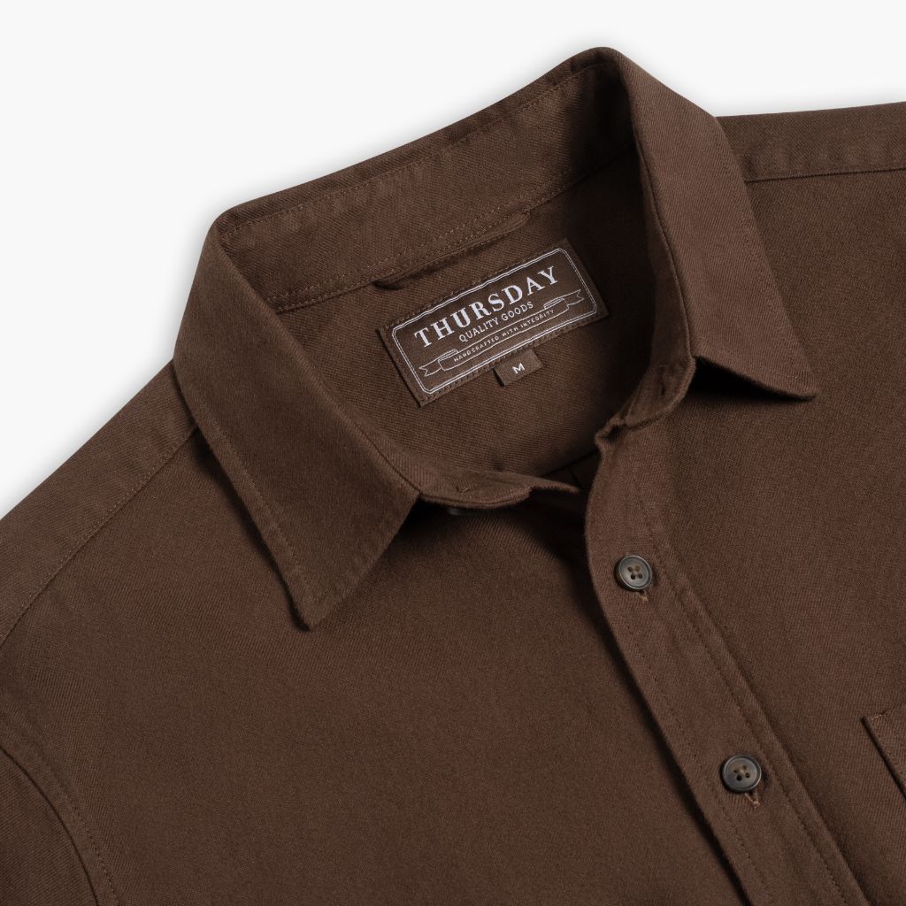Solid Shirt | Brown - Image 4