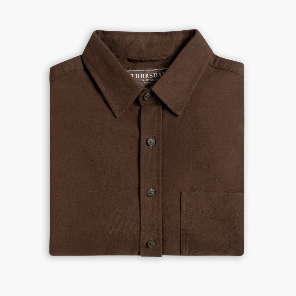 Solid Shirt | Brown - Image 3
