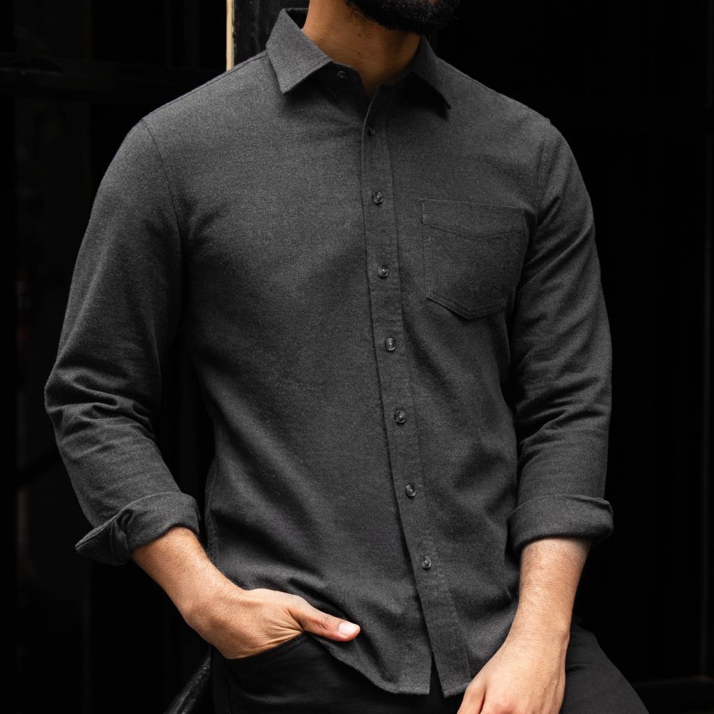 Solid Shirt | Heather Grey - Image 6