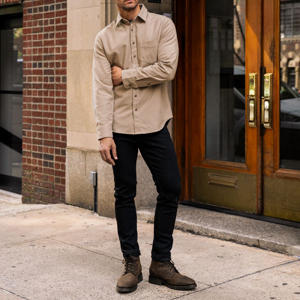 Solid Shirt | Taupe - Image 8