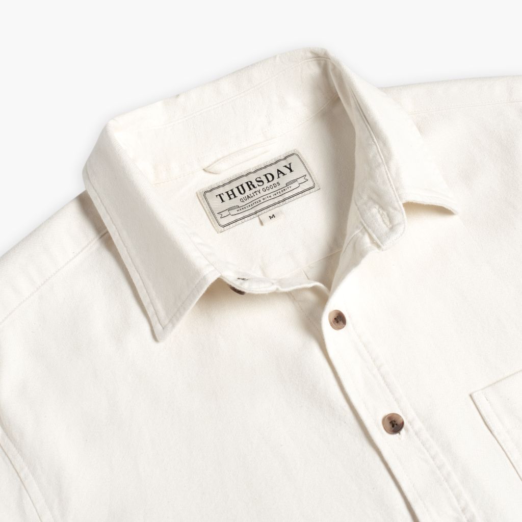 Solid Shirt | Off-White - Image 4