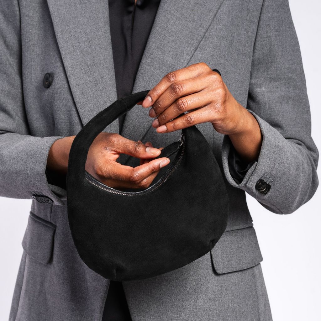 Mini Crescent | Black Suede - Image 6