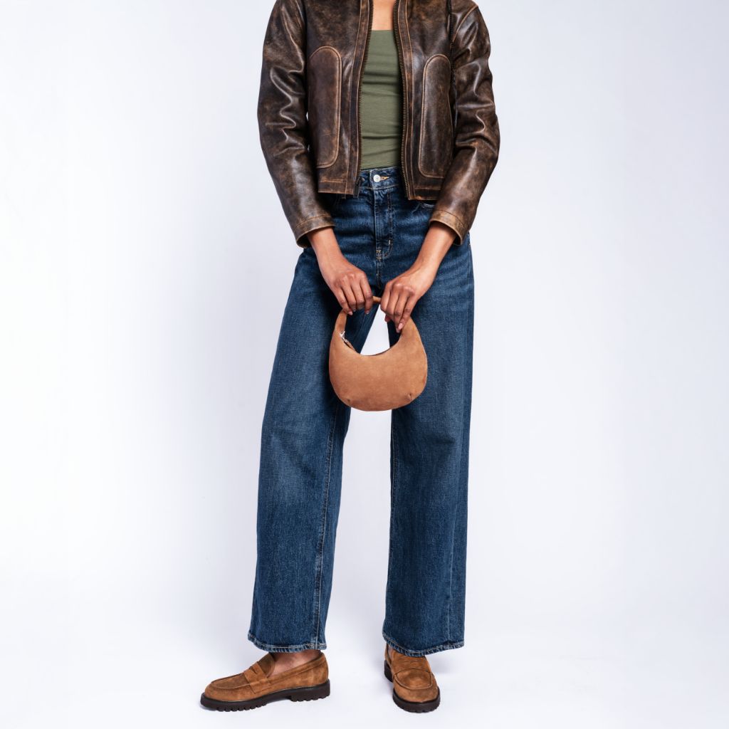 Mini Crescent | Tan Suede - Image 7