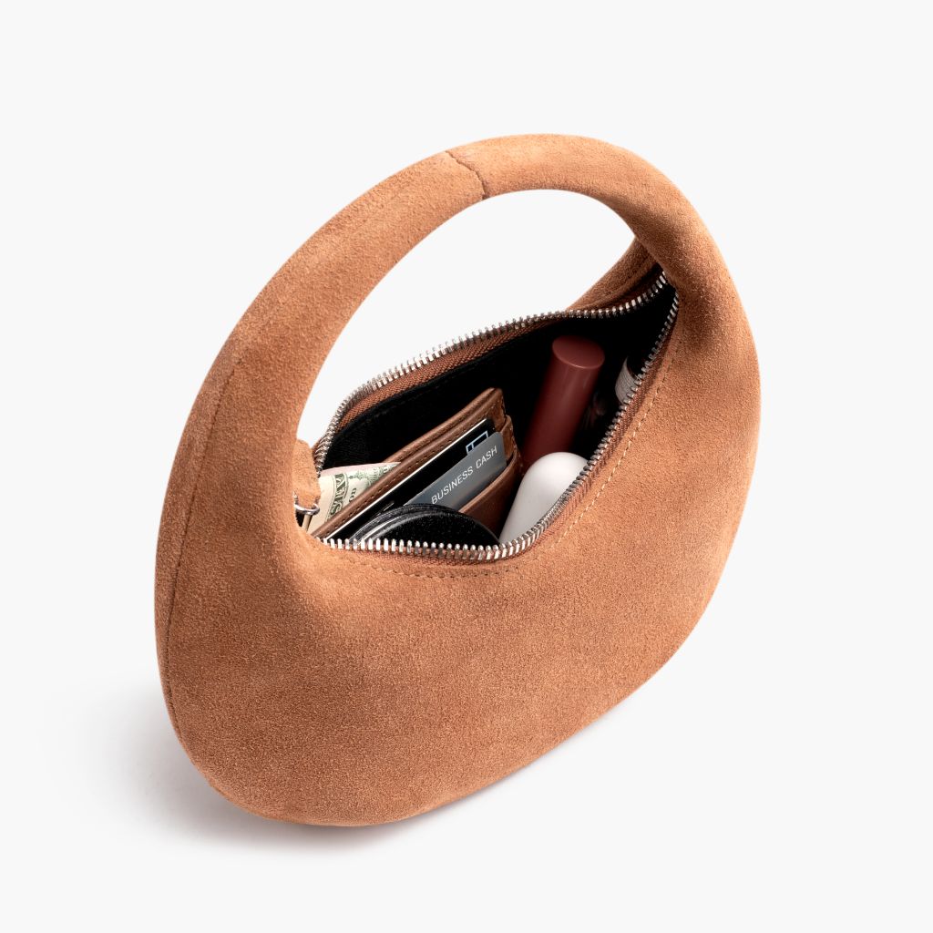 Mini Crescent | Tan Suede - Image 3