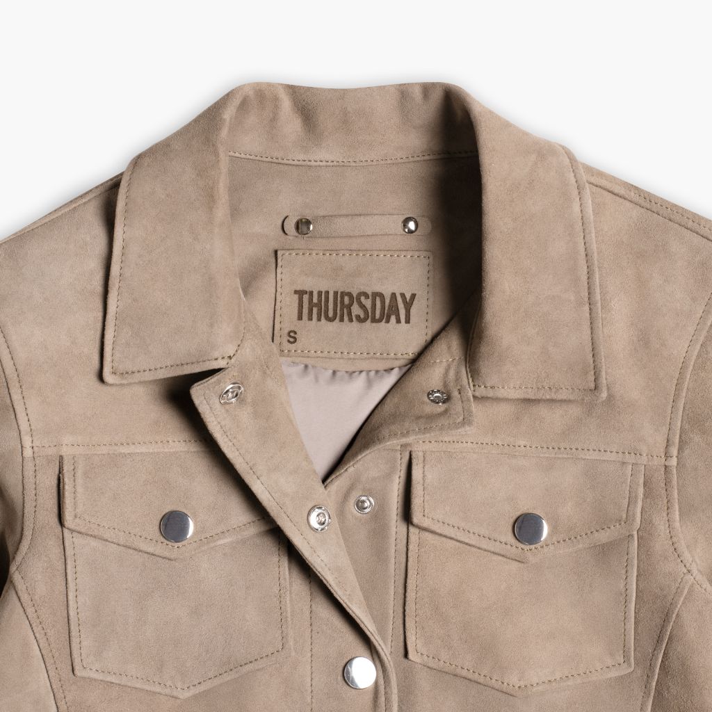 Suede Western Jacket | Taupe - Image 7