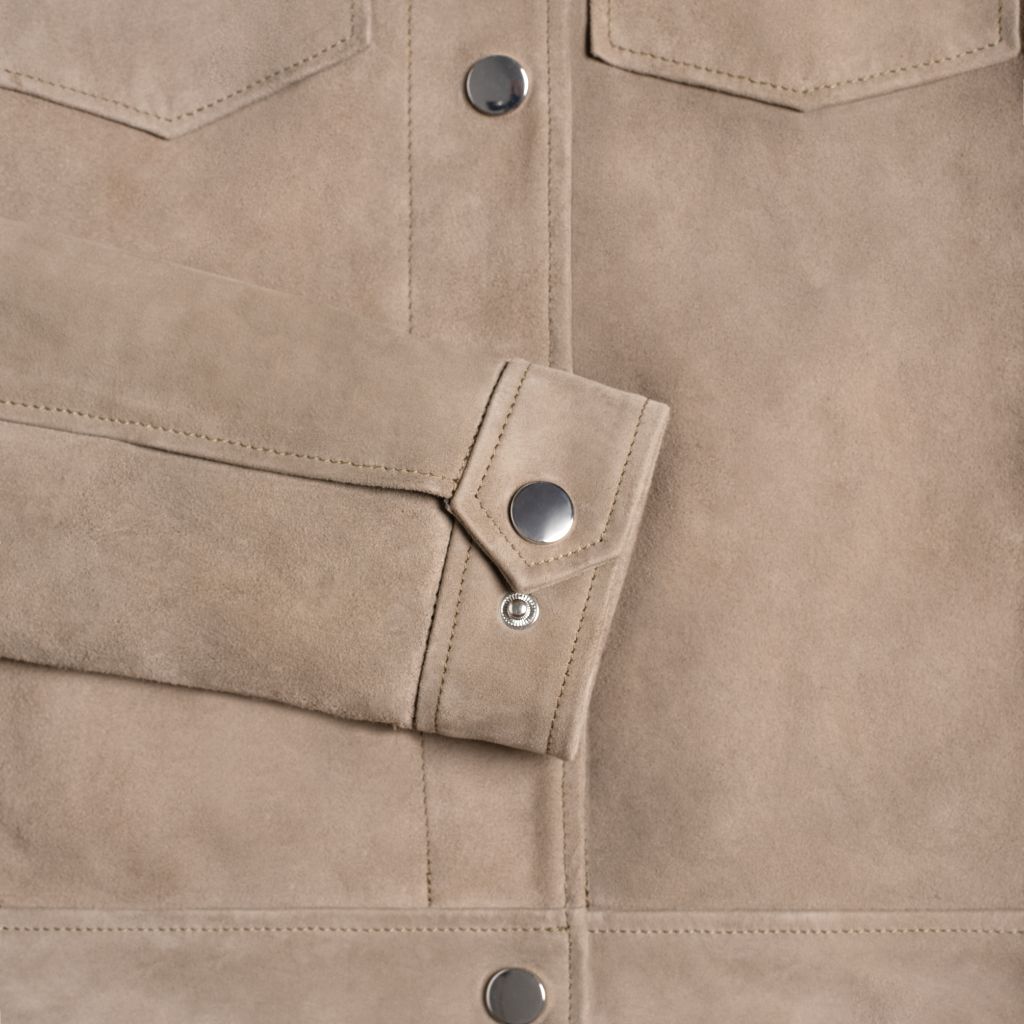 Suede Western Jacket | Taupe - Image 8