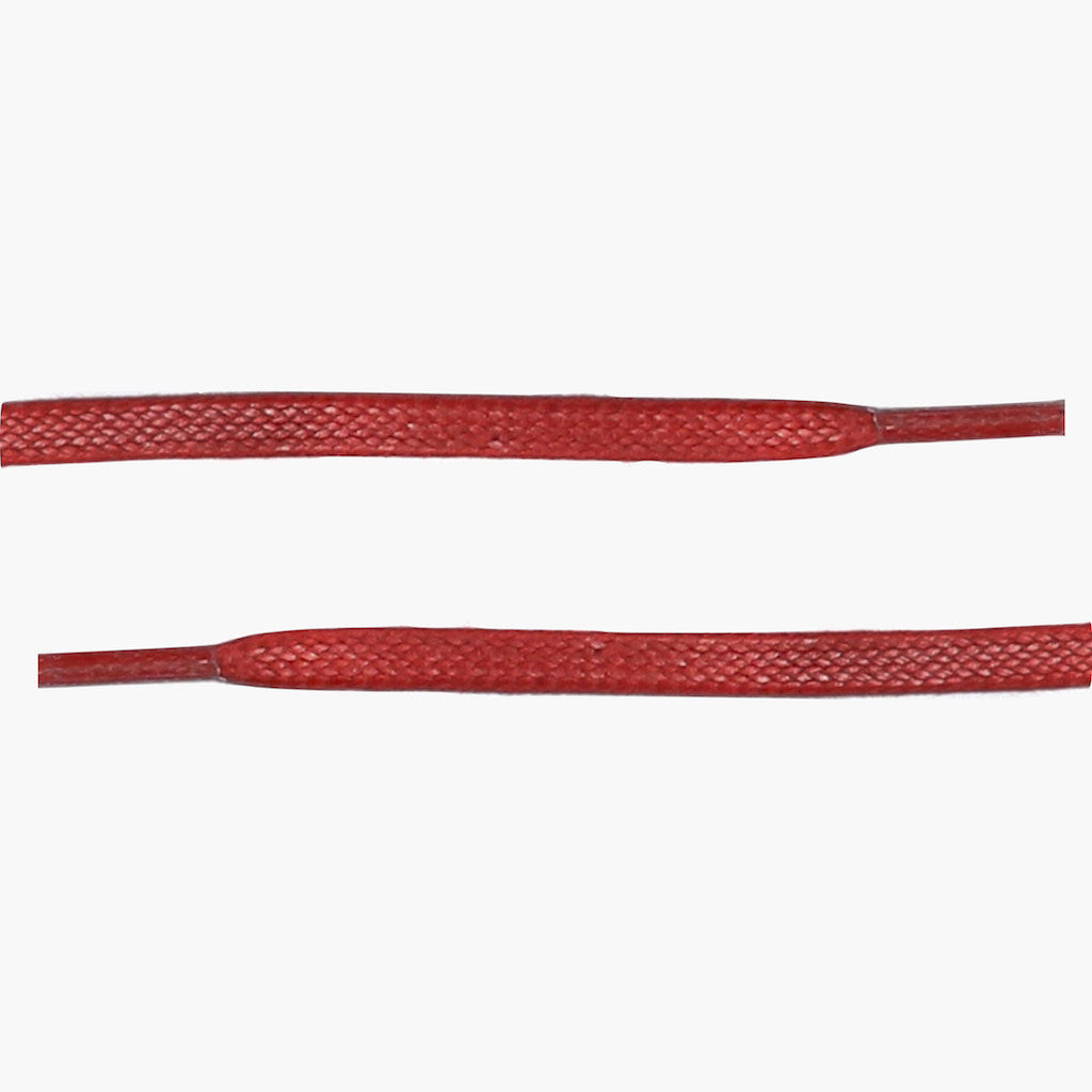 Flat Waxed Cotton Laces | Red - Image 3